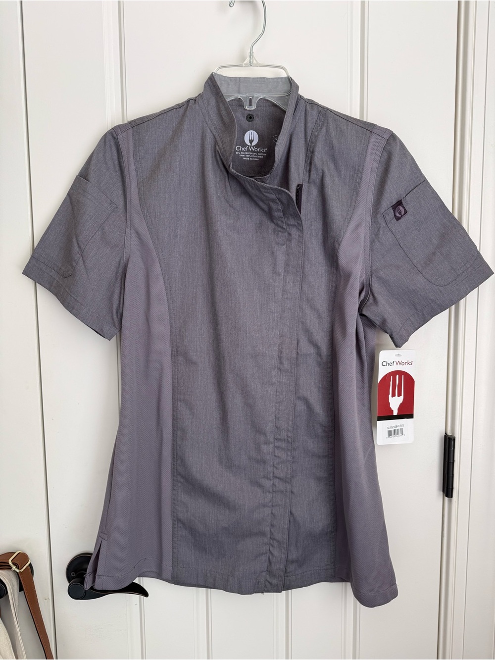 Chef Works Springfield Women’s muted plum Chef Coat Size Small NEW with TAG